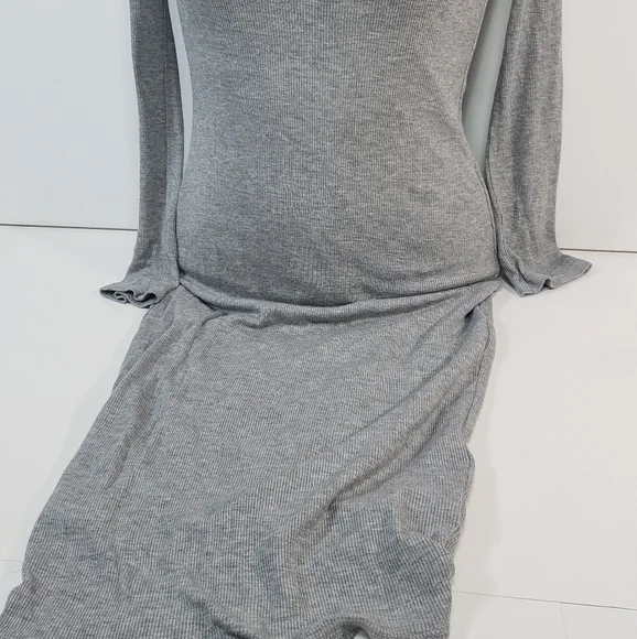 Fashion Nova Long Sleeve Grey Dress - Picture 5 of 5